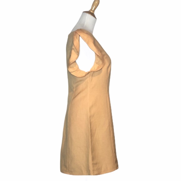 Urban Renewal Peach Linen Flutter Sleeve Mini Dress M - Picture 4 of 8